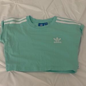 Adidas  Mint Green crop T-Shirt